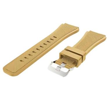 Imagem de Pulseira 20mm Silicone Confort para Relógio Digital A7 Poolsy, Creme