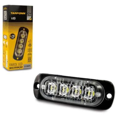 Imagem de Strobo Multifunção Cyber 4 Led Tarponn Ip65 12v 24v Vermelho