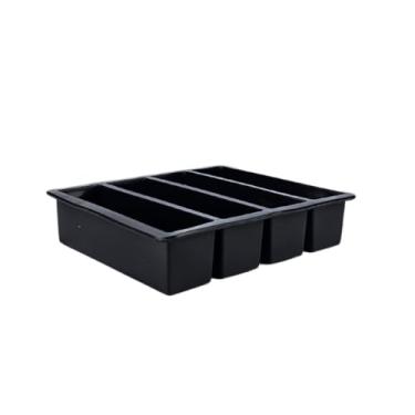 Imagem de Forma de gelo retangular de silicone MIMI (4 peças)(Preto)