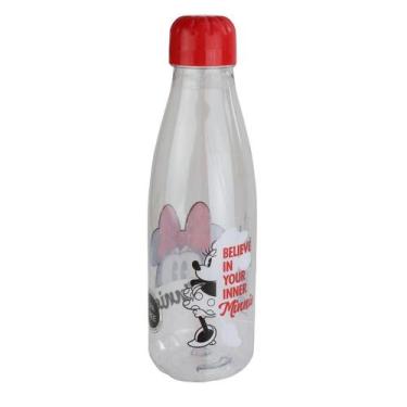 Imagem de Garrafa de Plástico 600ml Squeeze Minnie Color - Tudo em Caixa