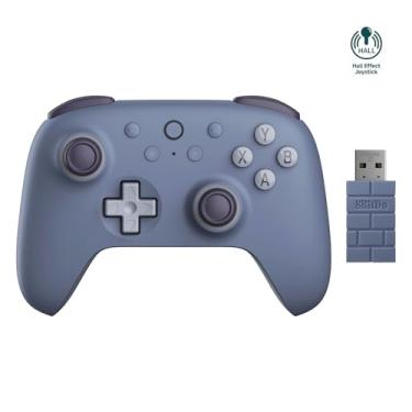Imagem de AKNES 8Bitdo Ultimate 2C 2.4G Mando inalámbrico para PC con Windows y Android, con Joysticks de Efecto Hall y Gatillos Hall, 1000Hz Polling Rate, y Bumpers L4/R4 Remappable (Arándano)