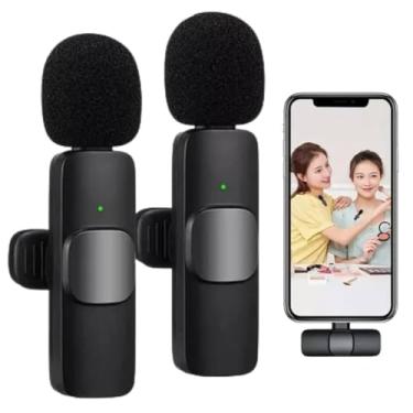 Imagem de MICROFONE CELULAR LAPELA SEM FIO USB-C DUPLO
