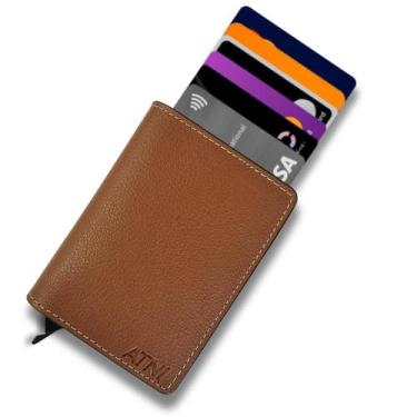 Imagem de Carteira Masculina Feminin Antifurto Cartao Rfid Atni Savana