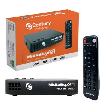 Imagem de Receptor Midiabox B7 Century Hd Digital C/cabo P2 P/tv Tubo E Tela Pla