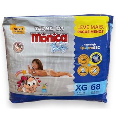 Imagem de Fralda Descartavel Turma Da Monica Baby G 80, M 90, XG 68 Infantil Pacotes Tamanhos Diversos (X-Grande)