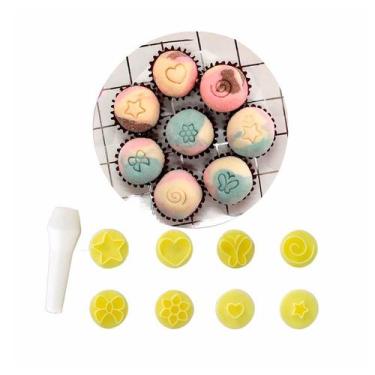 Imagem de Carimbos Marcador Brigadeiro Doces 9 Peças Essenciais Blue Star