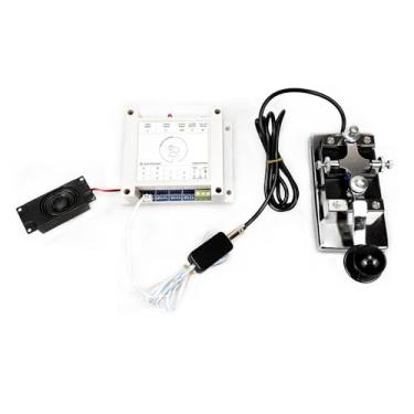 Imagem de BearHoHo Escape Room Props Telegraph Machine Prop Inputting Morse Code A senha para acionar a fechadura eletromagnética e abrir a porta para quebra-cabeça desafio, jogo de aventura e fugir da sala