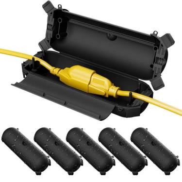 Imagem de Capa de segurança com cabo de extensão Flemoon Outdoor, pacote com 6 u