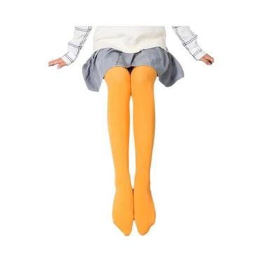 Imagem de Meia-calça Feminina Multicolorida De Veludo 120D Cores Doces Ajuste Ju