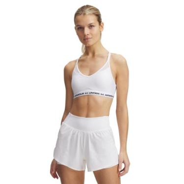 Imagem de Top de Treino Under Armour Crossback Low Feminino, Branco, P