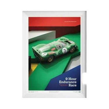 Imagem de Pôster Retrô De Carro Clássico, 24 Horas De Le Mans, Arte De Parede, P
