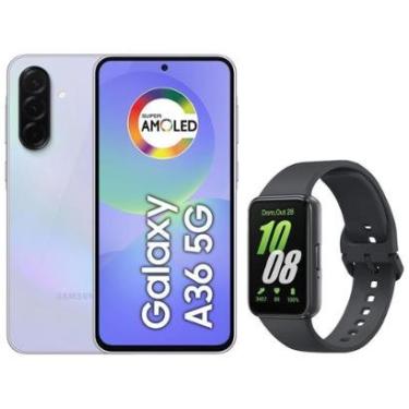 Imagem de Smartphone Samsung Galaxy A36 256GB 5G 8GB RAM + Smartband Samsung Galaxy Fit3-Unissex