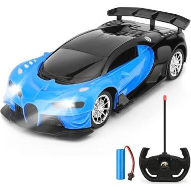 Imagem de Carro de brinquedo com luzes  escala 1/16, recarregável, veículo RC de
