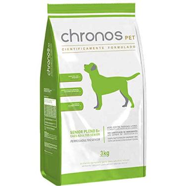 Imagem de Chronos Ração Pet Cães Super Premium Senior Pleno 8+ 3Kg Raça Idosos Sabor Frango