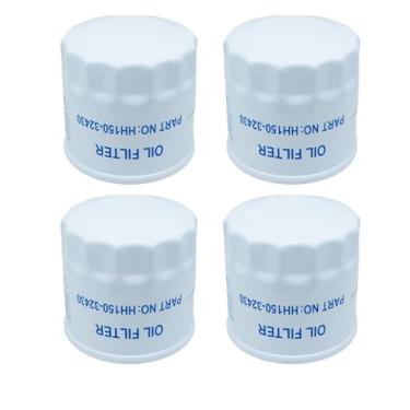 Imagem de (Pacote com 4) 70000-15241 HH1J0-32430 HH150-32430 Filtros de óleo para Kubota D722 D902 WG750 WG752 WG972 Gafanhoto 321D 325 325D 329 432 722 1 721 D 725 729 932 Motores de tratores substituem 100800
