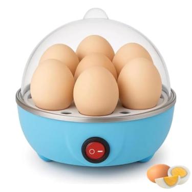 Imagem de Cozedor de Ovos Elétrico 220V de Cozinha a Vapor (Azul)