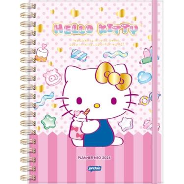 Imagem de Jandaia - Agenda Planner Neo 175x242mm CD 80 fls - Hello Kitty 2026
