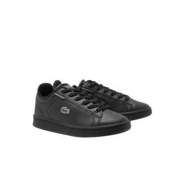 Imagem de Lacoste Tênis infantil unissex 46suc0006, Preto/preto, 1 Little Kid