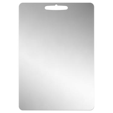 Imagem de Tábuas de corte para cozinha, tábua de corte de aço inoxidável, tábua de corte dupla face de grau alimentício, higiene à prova de ferrugem, tábua de cortar carne, frutas, legumes, alimentos para bebês