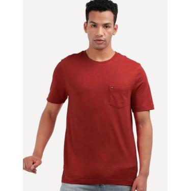 Imagem de Camiseta Tommy Jeans Masculina Regular Pocket Vermelha, M/M