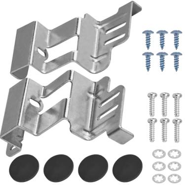 Imagem de Kit de empilhamento SK-DH para conjunto de lavadora e secadora de carga frontal Sam-sung de 61 cm de largura, serve para lavadora de carga frontal WW22K6800AW DV22K6800EW secadora