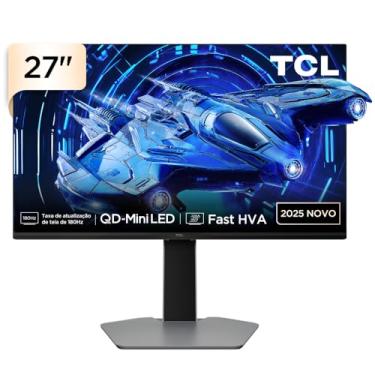 Imagem de Monitor Gamer TCL 27 Polegadas QLED Mini LED QHD G64 180Hz 1ms (GtG) Freesync HDR 600 nits 27G64