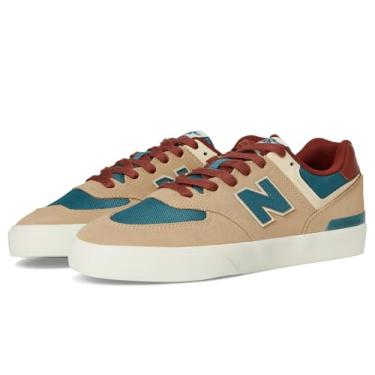 Imagem de New Balance Tênis de skate masculino 574 Vulc, Bronzeado, 35