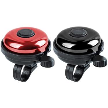 Imagem de Xthuge Campainha de Bicicleta Clássica, Campainha de Bicicleta de Alumínio, Som Alto, Nítido E Claro, Campainha de Bicicleta para Adultos E Crianças(Vermelho, Preto, Uso para A Mão Direita, Pacote Com