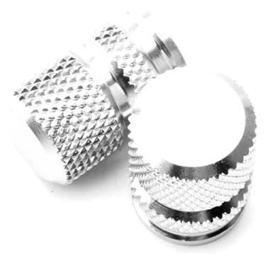Imagem de Acessórios de motocicleta CNC alumínio tampa de porta de ar plugue tampas de válvula de pneu N-MAX compatível com Y&AMAHA Nmax 125 155 Nmax125 Nmax155 N-max (B-prata)