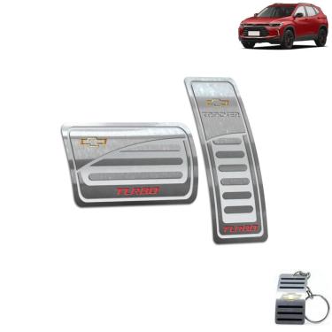 Imagem de Pedaleira Automático Chevrolet Tracker Turbo 2020 2022 Prata