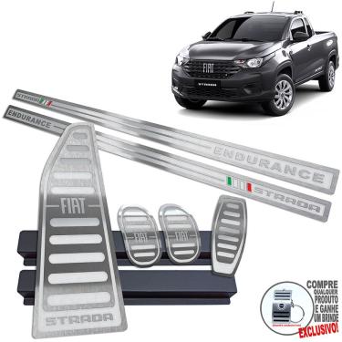 Imagem de Descanso Pedaleira Manual Soleira Prata Strada Endurance