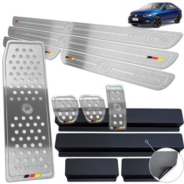 Imagem de Descanso Pedaleira Manual Soleira Prata BR Virtus Wolfsburg