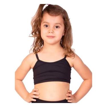 Imagem de Top Infantil Best Fit Suplex Light, 14, Preto