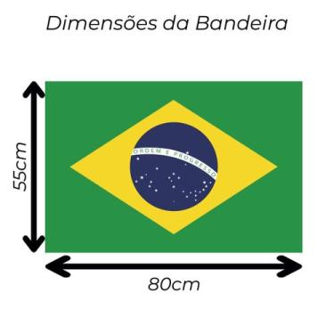 Imagem de Bandeira do Brasil Oficial Seleção Copa do Mundo em Cetim Brilhante - 