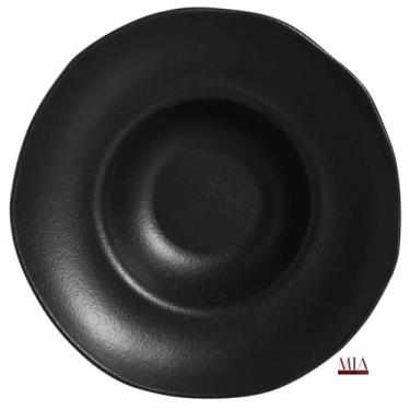Imagem de Prato de Massa Orgânico Preto Matte 28cm 450ml - Porto Brasil