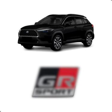 Imagem de Emblema Gr Sport Corolla Cross 2021 A 2024 Tricolor