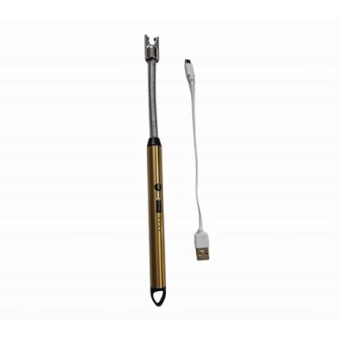 Imagem de Acendedor Elétrico Recarregável USB à Prova de Vento – Isqueiro Elétrico Portátil para Velas, Fogão, Churrasco e Camping – Bico Flexível, Segurança Infantil, Doca Express