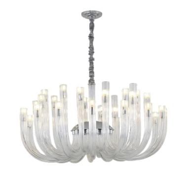 Imagem de Lustre de sala de estar com personalidade pós-moderna - Lustre de luxo para sala de jantar e quarto de designer Luminária para lustre