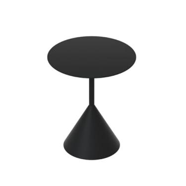 Imagem de Mesa de centro pequena mesa de centro redonda de cor sólida, mesa auxiliar para sofá, mesa de centro pequena de areia para sala de estar, quarto, loja de chá com leite, café, mesa redonda pe