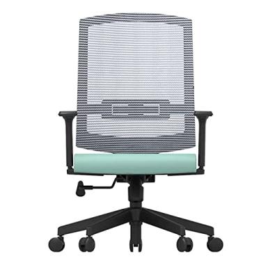 Imagem de TLTDSMYF Cadeiras de secretária de escritório cadeira de escritório cadeira de secretária ajustável em altura cadeira de computador giratória de 360° cadeiras gerenciais confortáveis com apoio de