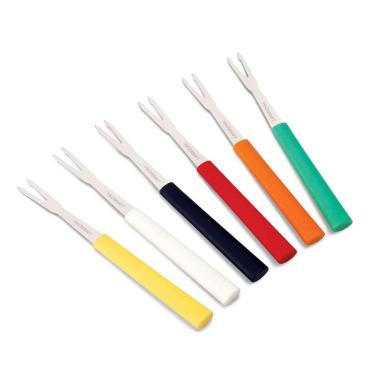 Imagem de Conjunto Garfos Petiscos Coloridos 6 Peças 13 Cm Hauskraft
