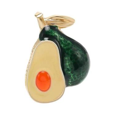 Imagem de Broche de Romã e Melancia com Strass - Presente para Festa, Amarelo240