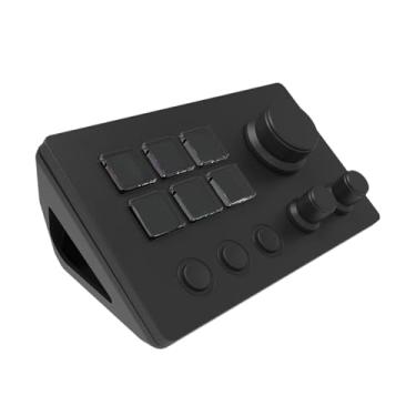 Imagem de Generic Teclado de atalho para jogos com controle de fluxo, 3 botões, teclado macro para streaming, deck para streaming de jogos, Preto
