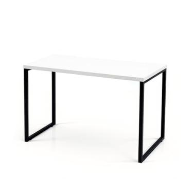 Imagem de Mesa Escrivaninha Escritório Estilo Industrial Computador 120 Cm Loft (Branco)