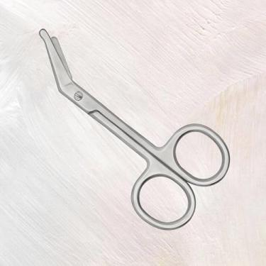Imagem de 1 tesoura de corte de cabelo, tesoura de aço inoxidável de 11 cm para cabeleireiro em casa