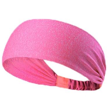 Imagem de Bandanas femininas elásticas para a cabeça, ideal para spa, esportes, ioga, pilates, corrida, exercícios