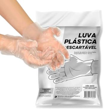 Imagem de Luva Plástica Descartável, com 100 Unidades