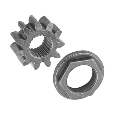 Imagem de KiBcsLic Engrenagem de pinhão e bucha substituem parte de ferro galvanizado, fácil de instalar, rolamento de flange sextavado, alto desempenho para cortador de