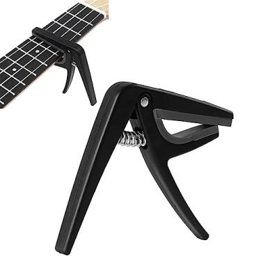 Imagem de Ukulele Capo, liberação rápida mudança de tom braçadeira para guitarra acústica ukulele baixo banjo