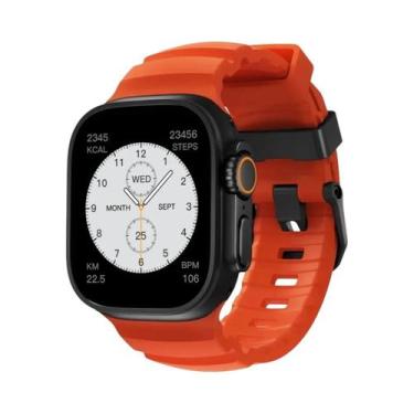 Imagem de Pulseira Esportiva De Silicone Para iWatch Ultra2 Apple Watch 46mm 49m